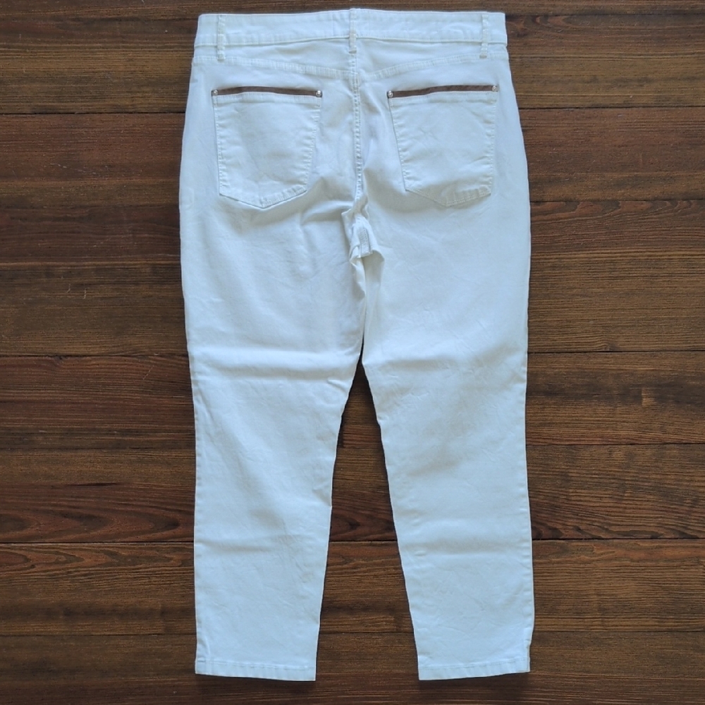 WHBM High-Rise Slim Crop Pants (fit like 12)